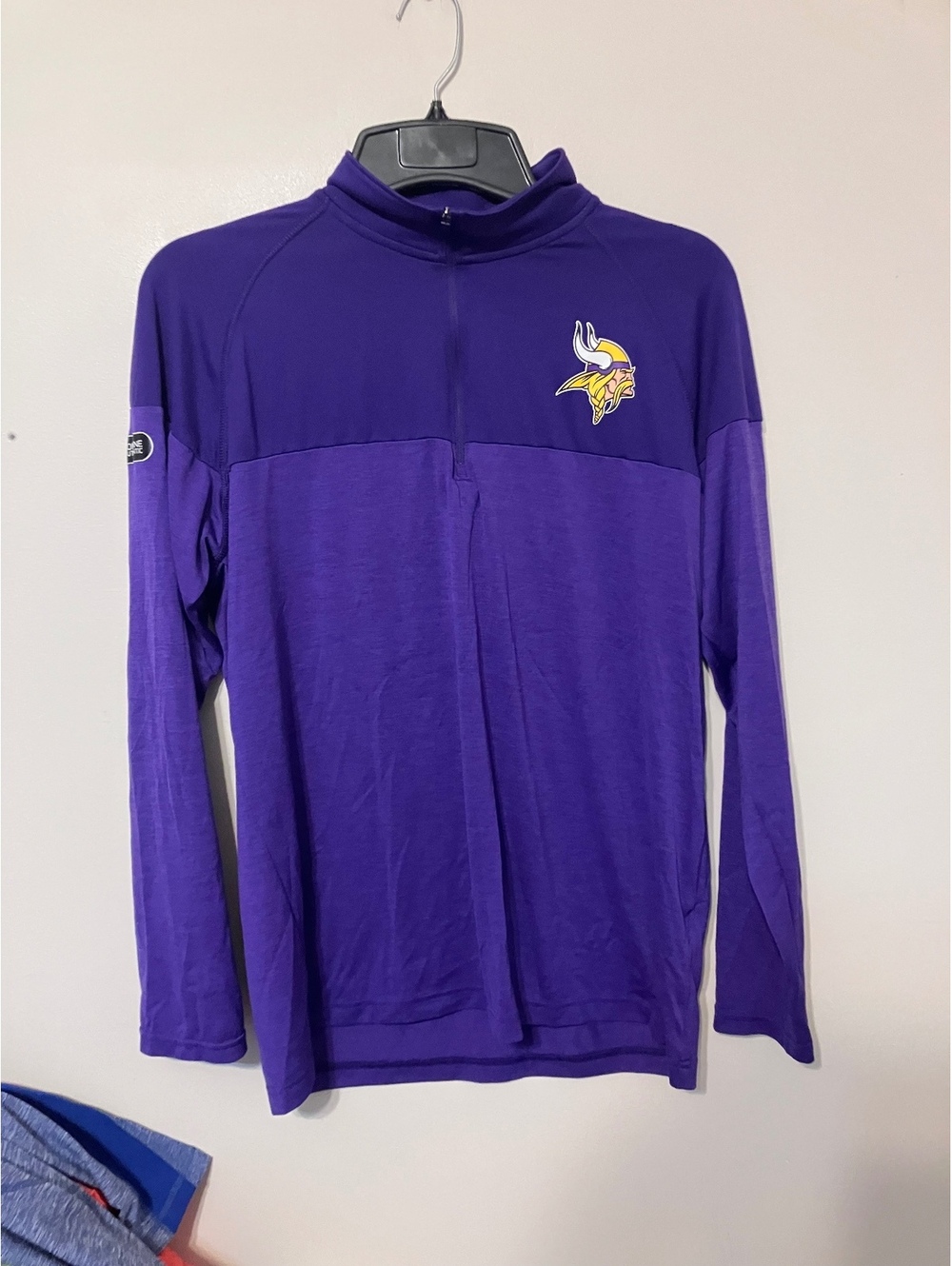 Under Armour Minnesota Vikings NFL Combine Authentic HeatGear 1/4 Zip-Up Large